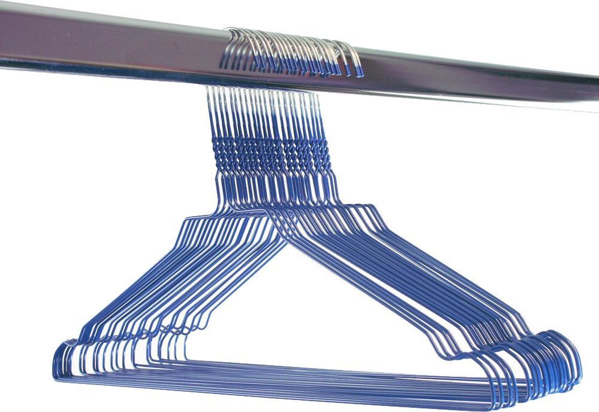 Kledinghanger / Draadhanger / Stomerijhanger / blauw