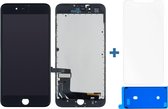 Compleet LCD Scherm voor de iPhone 7 PLUS incl. tempered glass screenprotector + plakstrip|Zwart/Black|AAA+ reparatie onderdeel