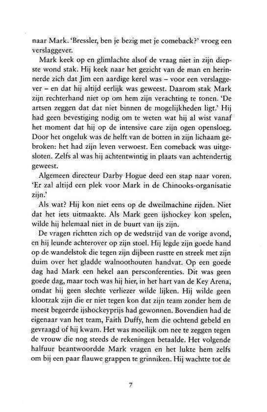 Pagina met tekst, Nederlandse roman.
