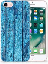 Back cover Hoesje iPhone SE (2020/2022) en iPhone 8 | 7 Wood Blue