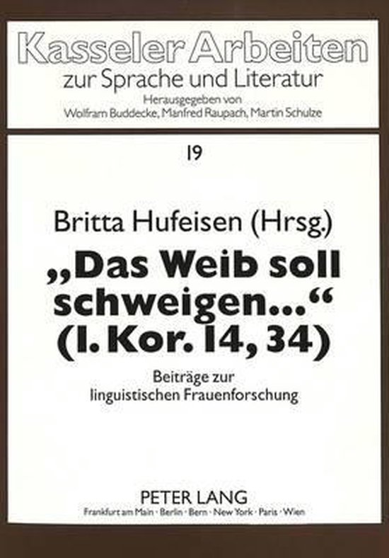 'Das Weib soll schweigen ...' (1. Kor. 14,34) - cover