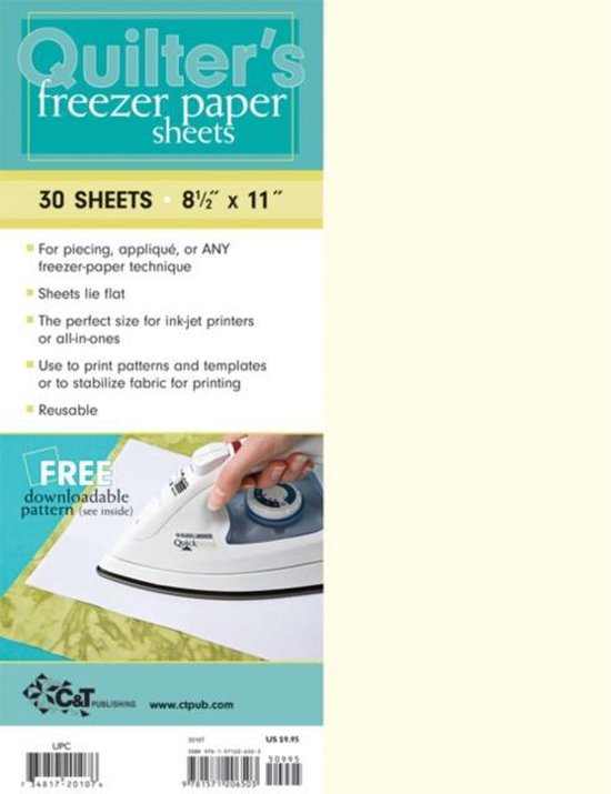 Quilters Freezer Paper Sheets
