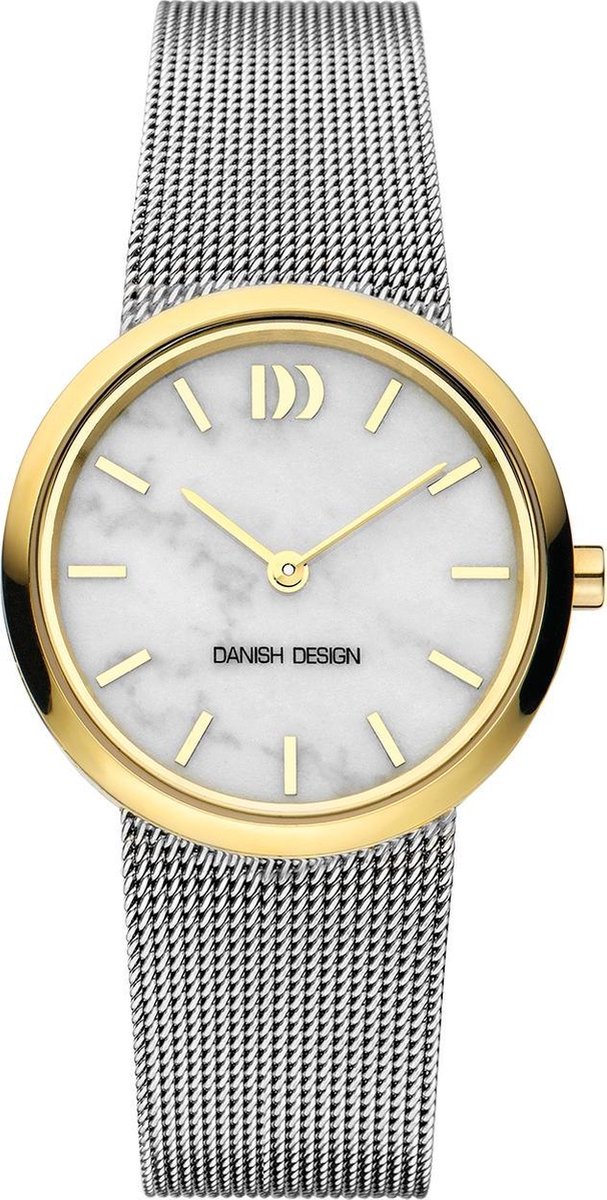 Danish Design Steel Marble Dial horloge IV65Q1211