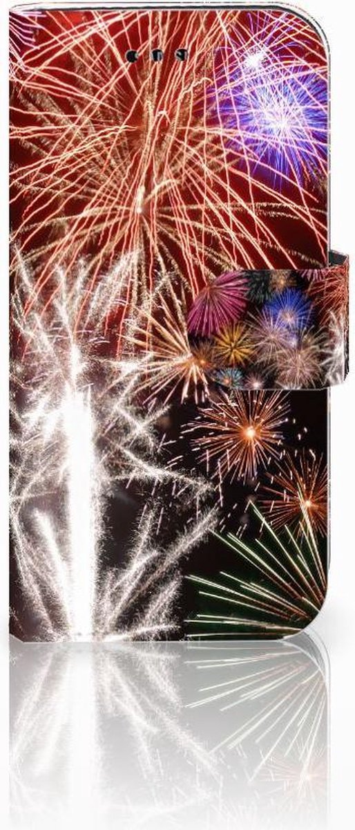 Samsung Galaxy A3 2017 Wallet Case met Pasjes Vuurwerk