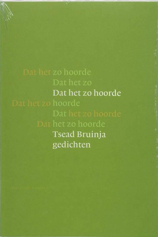 Cover van het boek 'Dat het zo hoorde'