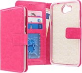 Huawei Y6 2017 hoesje - CaseBoutique - Roze - Kunstleer