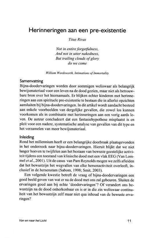 Van en naar het Licht