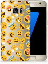 Geschikt voor Samsung S7 Hoesje Design Emoji