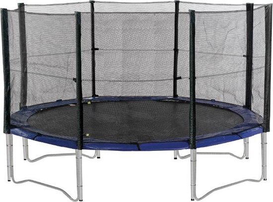 Los Veiligheidsnet voor Trampoline 360-370 cm - 180 cm hoog | 4 poten ( zonder palen) | bol.com