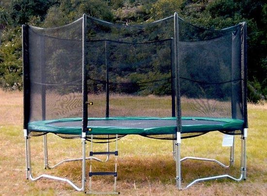 Broederschap Toneelschrijver schrijven Universeel Veiligheidsnet voor trampolines 420-430 cm met 4 poten | bol.com