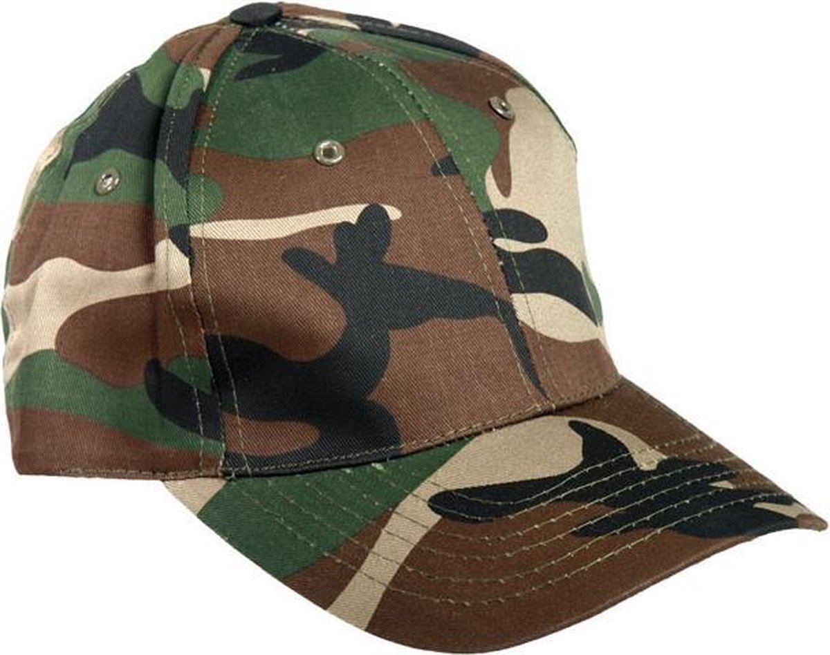 Mil-Tec Baseball Cap Snapback woodland Camo