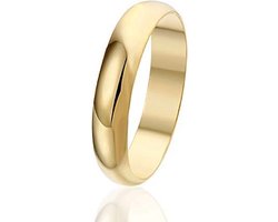 Montebello Ring Trouw - 925 Zilver Verguld - 4mm - Maat 66-21mm