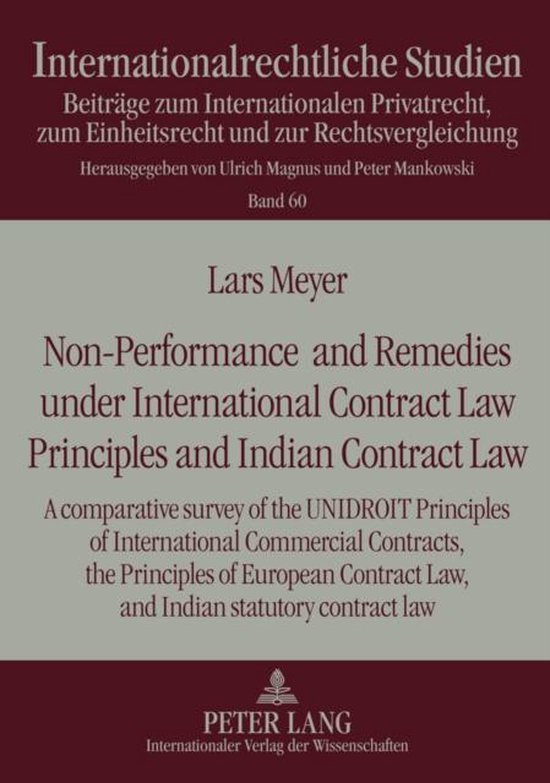 Non-Performance and Remedies under International Contract La ... - cover