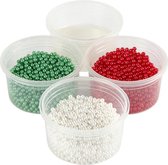 Pearl Clay®, 3x25 gr, 38 gr, 1 set, groen, wit, rood