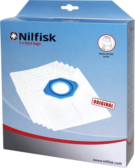 Foto: Nilfisk gm80 90 synthestische stofzakken 5 st