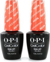 O.P.I GelColor Neon Nagellak - Juice Bar Hopping (2 Stuks)