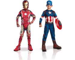 RUBIE'S Déguisement Officiel Iron Man Enfant – Combinaison Rouge Et Or Avec Masque, Taille 7-8 Ans (117-128 Cm), Pour Carnaval Et Halloween