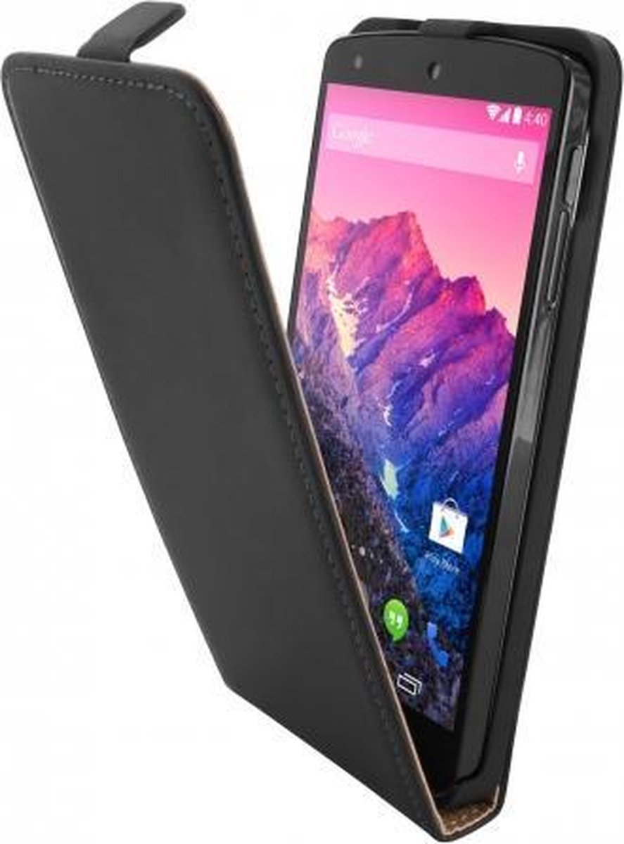 Mobiparts - zwart premium flipcase - LG Nexus 5