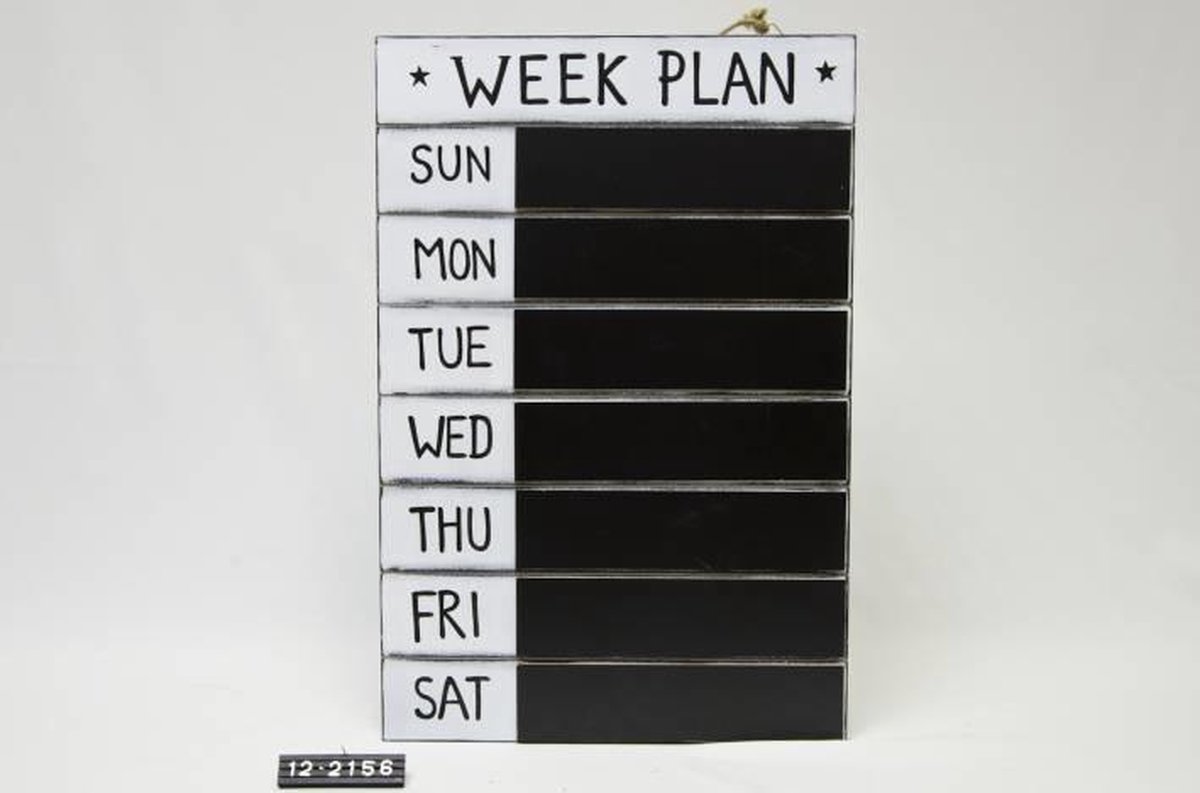 Weekplan Krijtbord 60x40cm