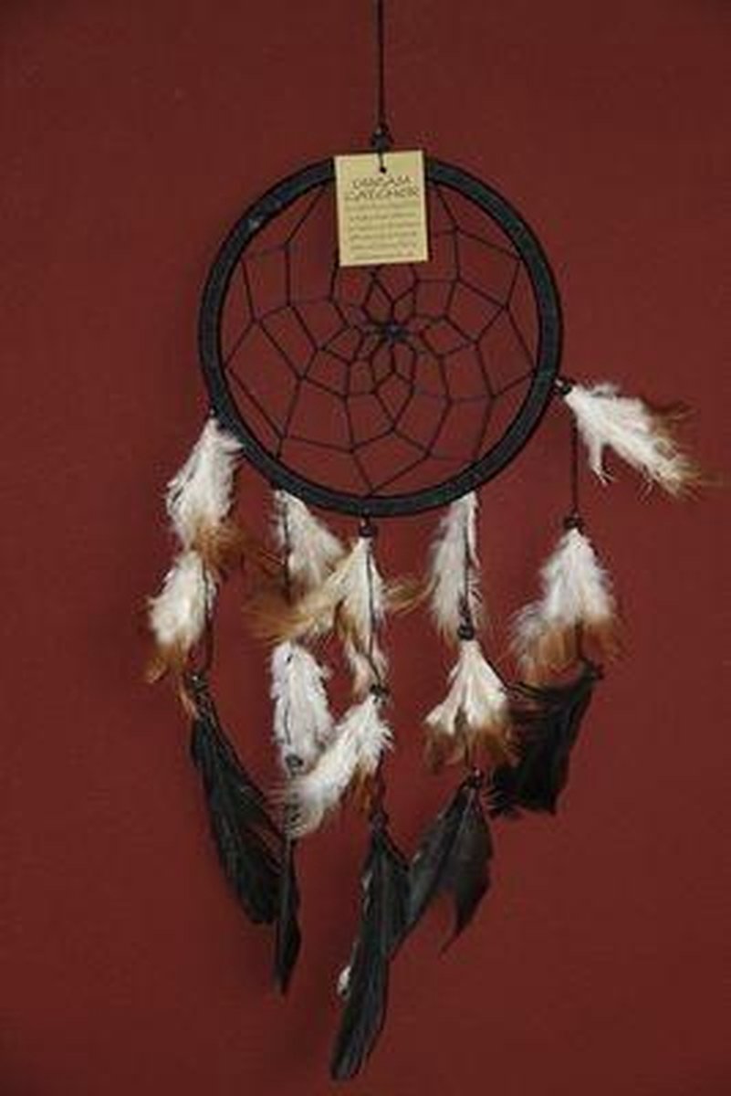 Dromenvanger / Dreamcatcher Ø18cm zonder kleintjes  - zwart