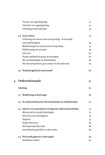 Boekpagina met inhoudsopgave, inclusief hoofdstukken over vormen van negatief gedrag, geen contact, en onderzoeks aanpak.