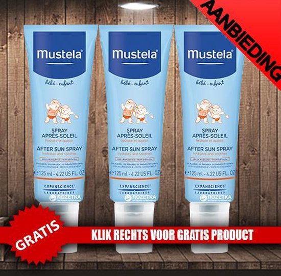 Mustela After Sun Hydrating Spray 125ml 3 Pack Voordeelverpakking