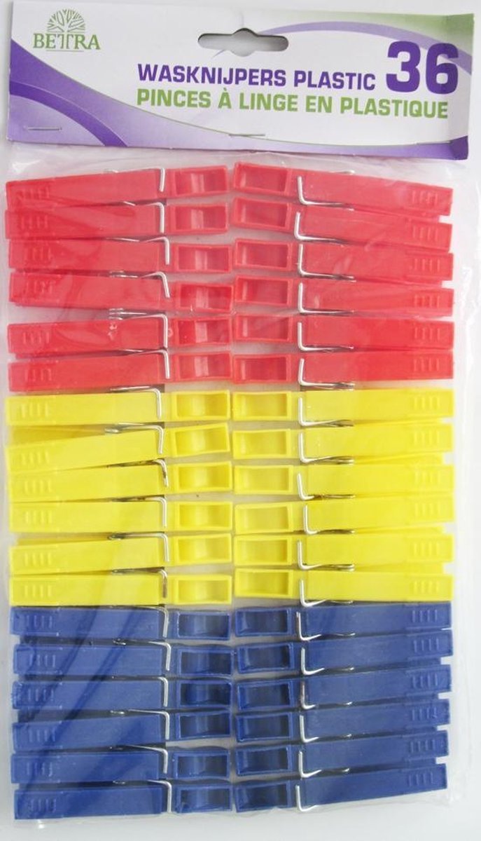Goedkoopste Betra Wasknijpers Plastic 36 stuks