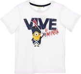 Minions T-shirt Wit Vive le Minion Maat 104
