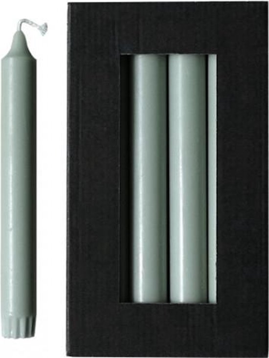 Rustik Lys‎‎ - Dinerkaarsen - 10 stuks - Groen - 2,2 x 19 cm