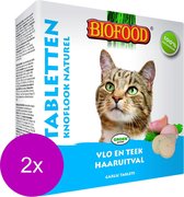 Biofood Vlo & Teek - Kat - Snack - Glutenvrij - Knoflook - 2 x 60 gr