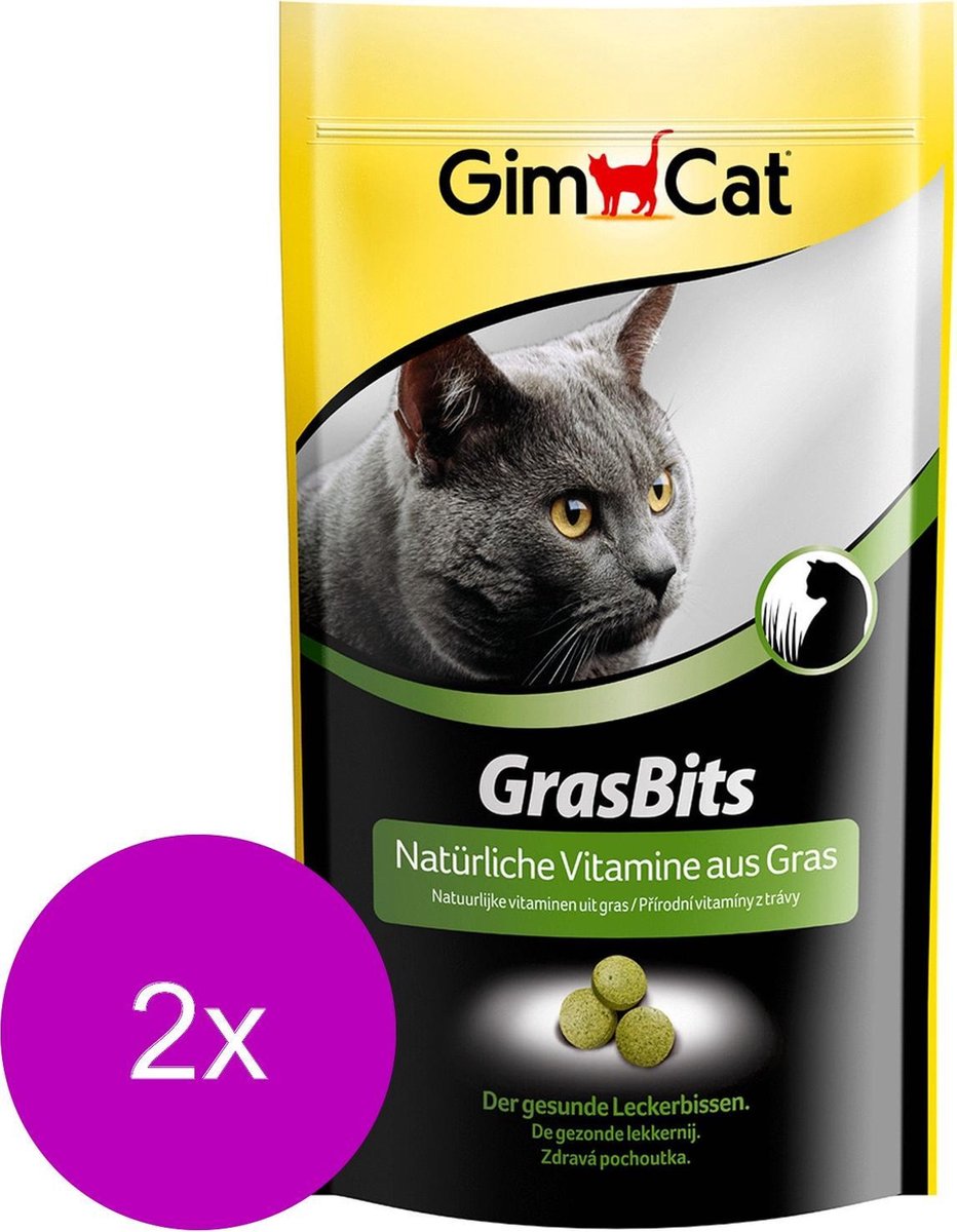 GimCat GrasBits - Kat - Snack - 2 x 40 gr