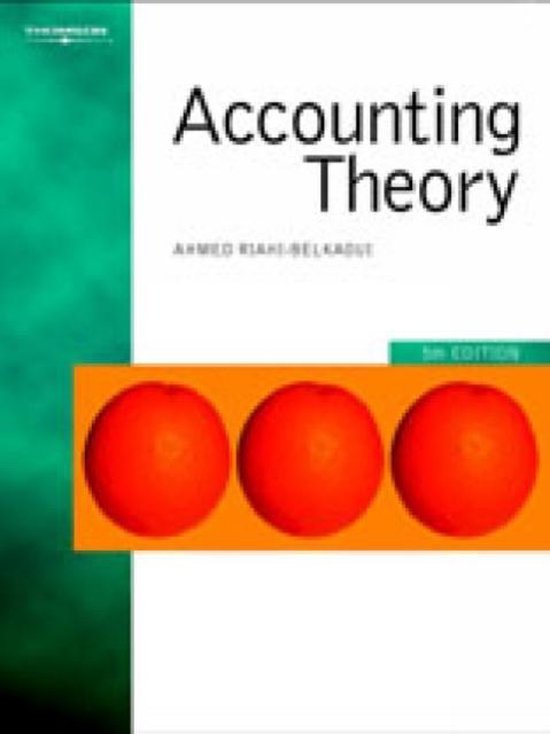 Accounting Theory 9781844800292 Ahmed RaihiBelkaoui Boeken bol