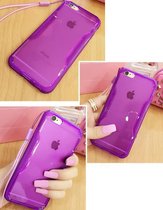 Apple Iphone 6 / 6S Paars siliconen achterkant hoesje