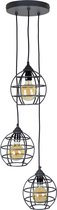 Urban Interiors Globe Hanglamp 3 lichts Zwart - Metaal - 50x50x140