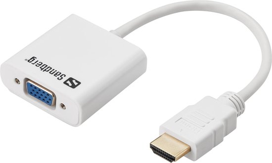 Sandberg kabeladapters/verloopstukjes HDMI to VGA Converter