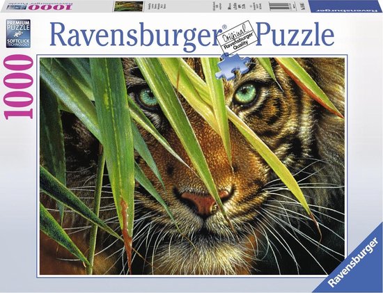 Ravensburger puzzel Geheimzinnige tijger - Legpuzzel - 1000 stukjes |  bol.com