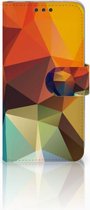 Microsoft Lumia 650 Wallet Book Case Hoesje Design Polygon Color