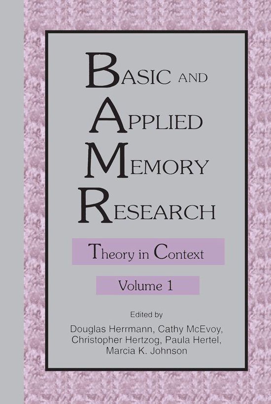 Basic and Applied Memory Research - cover