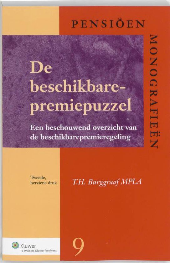 Cover van het boek 'De Beschikbare Premie Puzzel / druk 2' van T.H. Burggraaf
