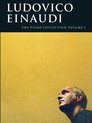 La couverture présente le texte "LUDOVICO EINAUDI THE PIANO COLLECTION VOLUME 1" sur fond jaune. Un portrait d'Einaudi est visible en bas à droite.