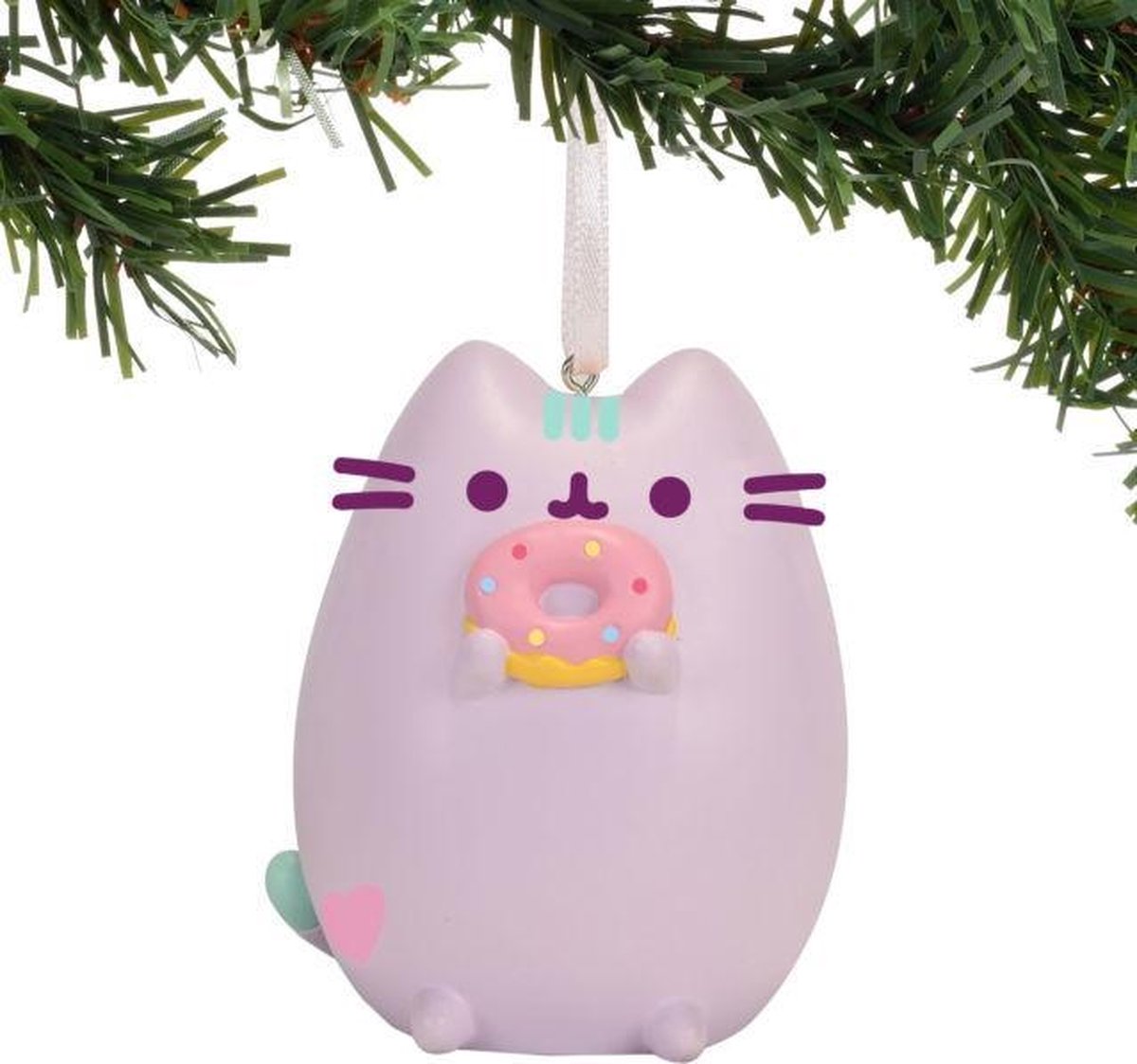 Pusheen Donut Ornament / Kerstbal 7cm