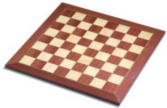 Afbeelding van het spel schaakbord mahonie/ahorn ingelgd V.50mm.48cm