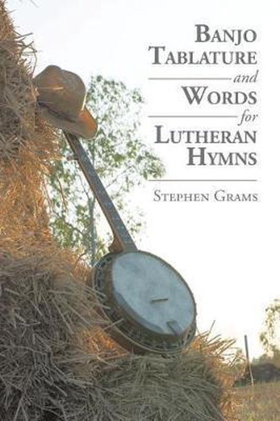 Foto: Banjo tablature and words for lutheran hymns