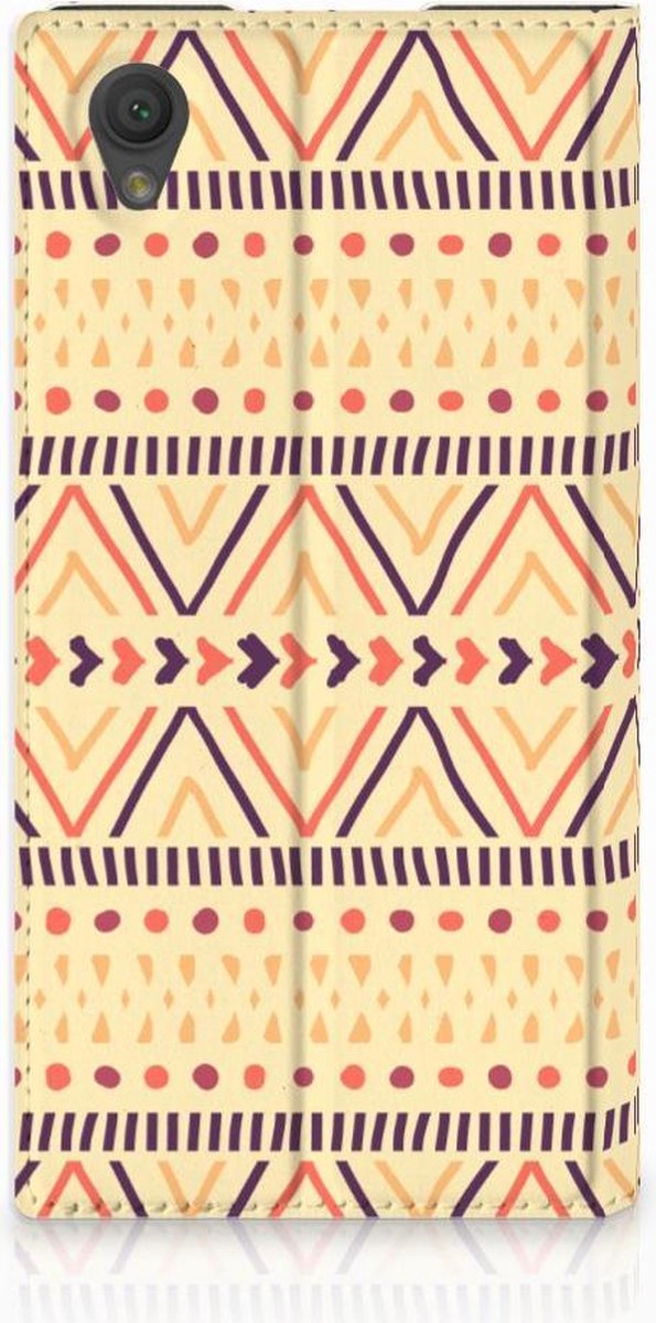 Sony Xperia L1 Hoesje met Magneet Aztec Yellow