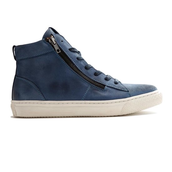Travelin Orl ans Leather Heren Casual schoenen Leer Blauw