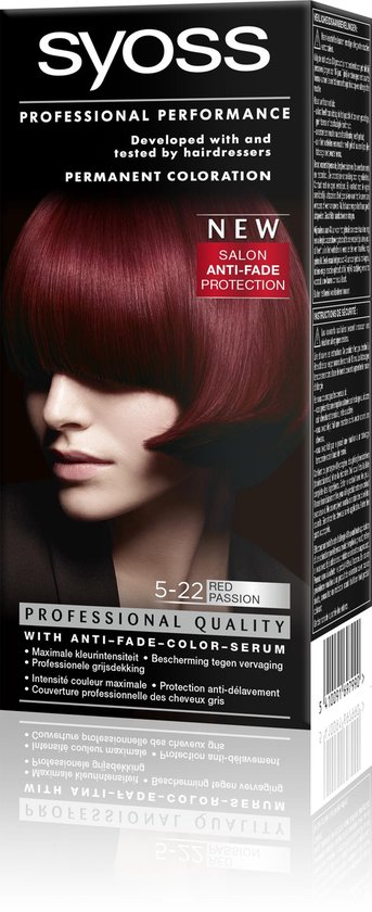 Syoss Color baseline 5-22 Red Passion - 1 stuk