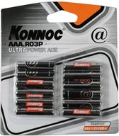 Konnoc Batterij Mini Penlite LR3 AAA (12 stuks)