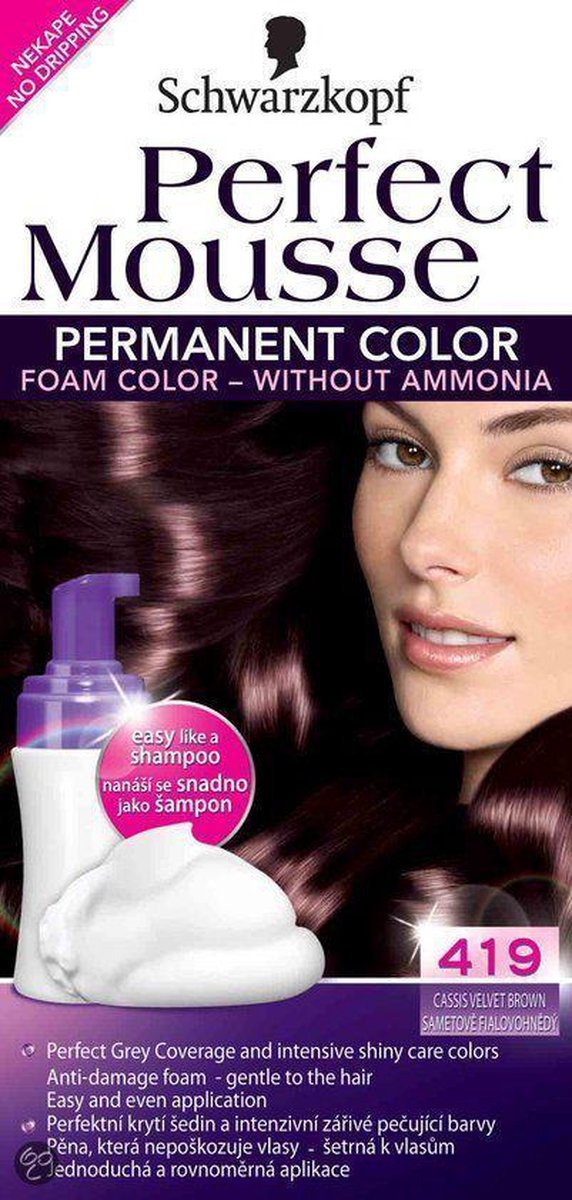 Perfect Mousse Haarverf Perfect Mousse 419 Cassis Br.
