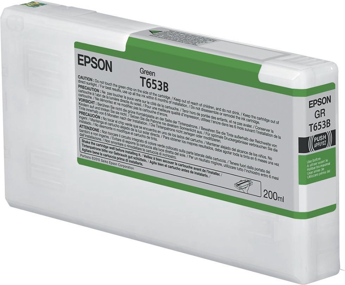 Epson T653B - Inktcartridge / Foto Groen