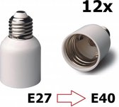 12 Stuks - E27 naar E40 Fitting Omvormer